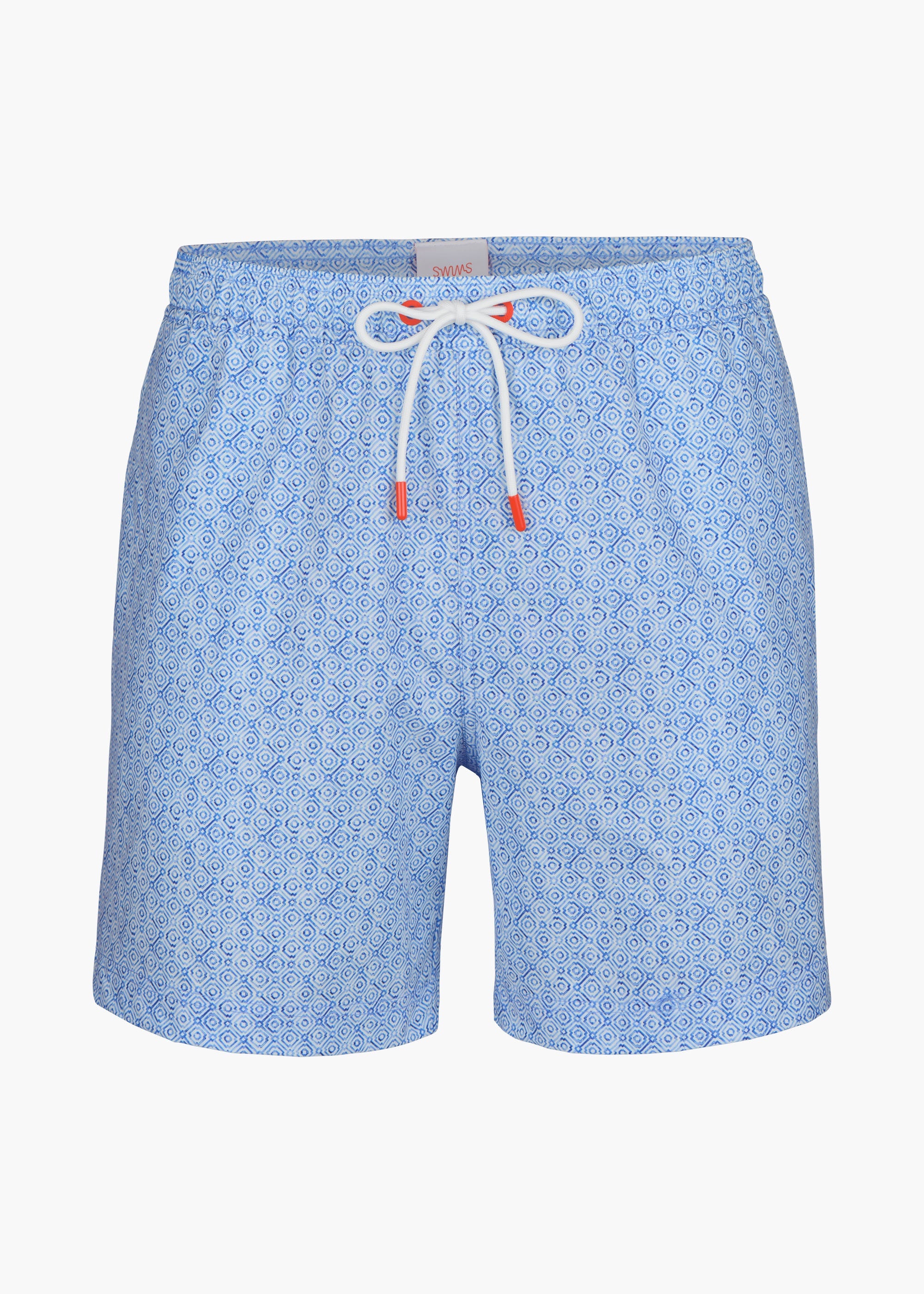 Sol Swim Short (6 ½” Inseam) - background::white,variant::Mosaico Blue