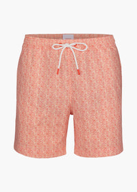 Sol Swim Short (6 ½” Inseam) - background::white,variant::Mosaico Orange