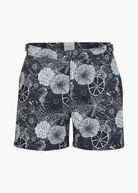 Kyst Swim Trunk (5” Inseam) - background::white,variant::Poseidon Black