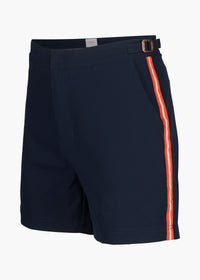 Kyst Swim Trunk (5” Inseam) - background::white,variant::Milos Navy