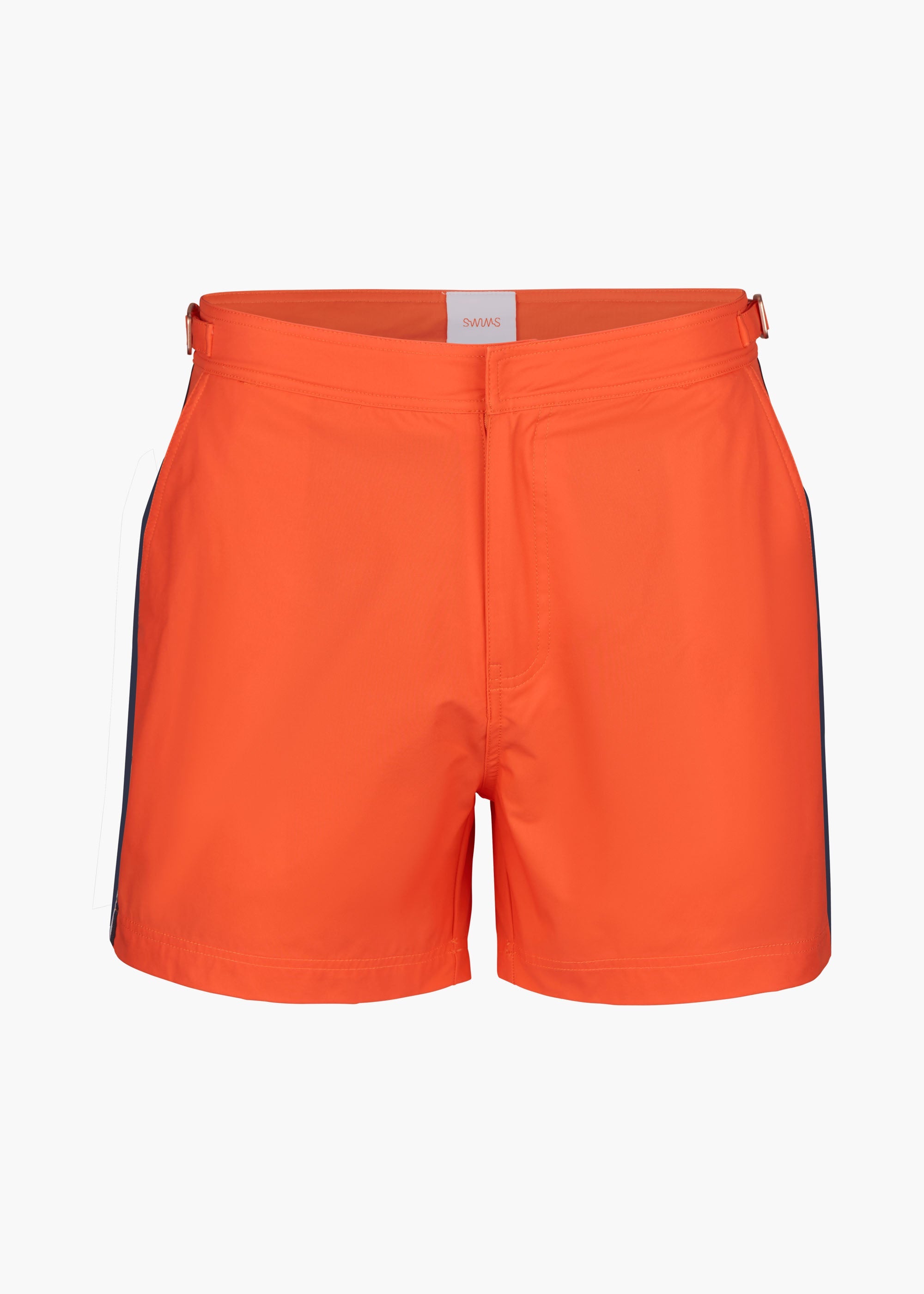 Kyst Swim Trunk (5” Inseam) - background::white,variant::Milos SWIMS Orange