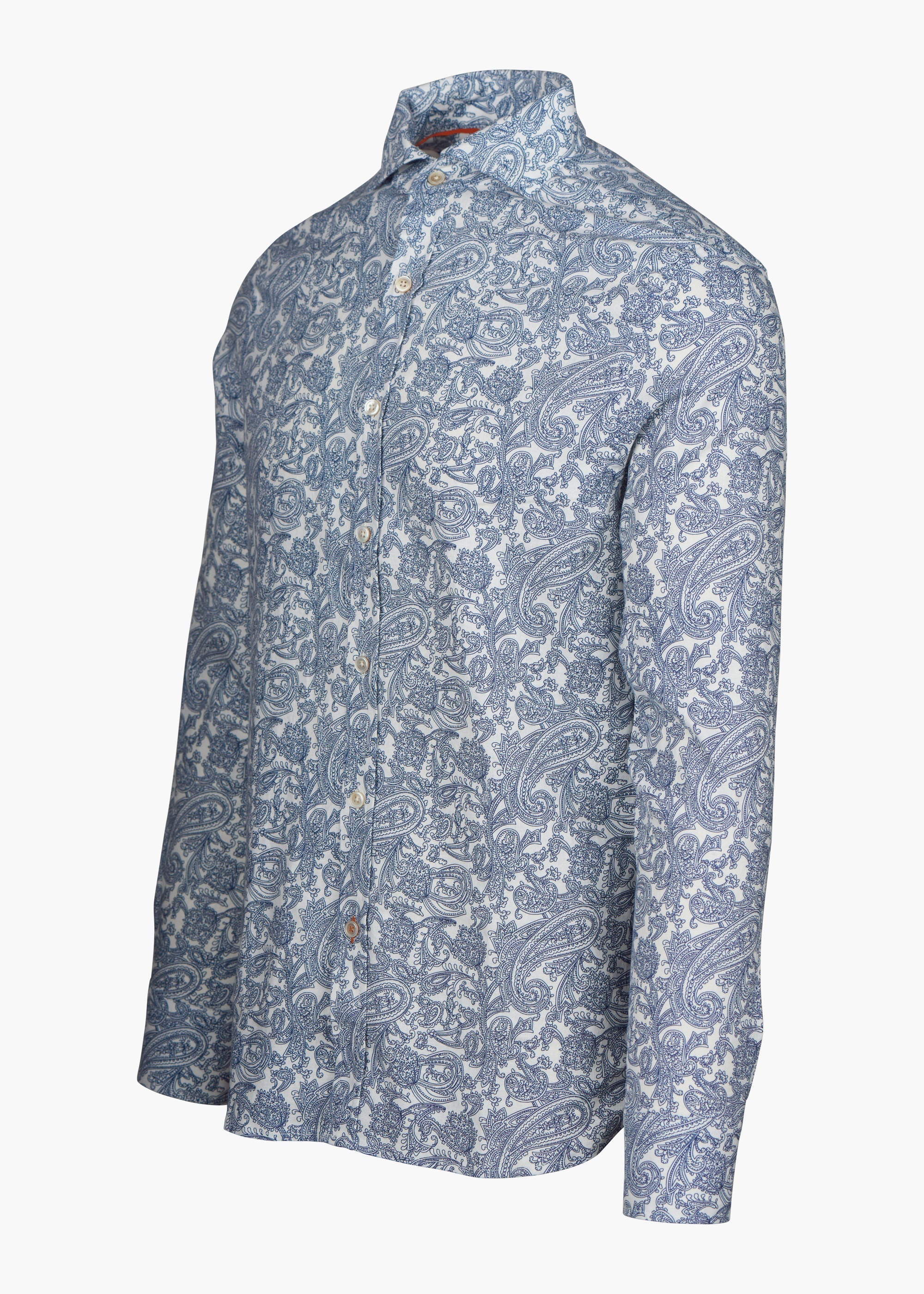 Thassos Sport Shirt - background::white,variant::Navy