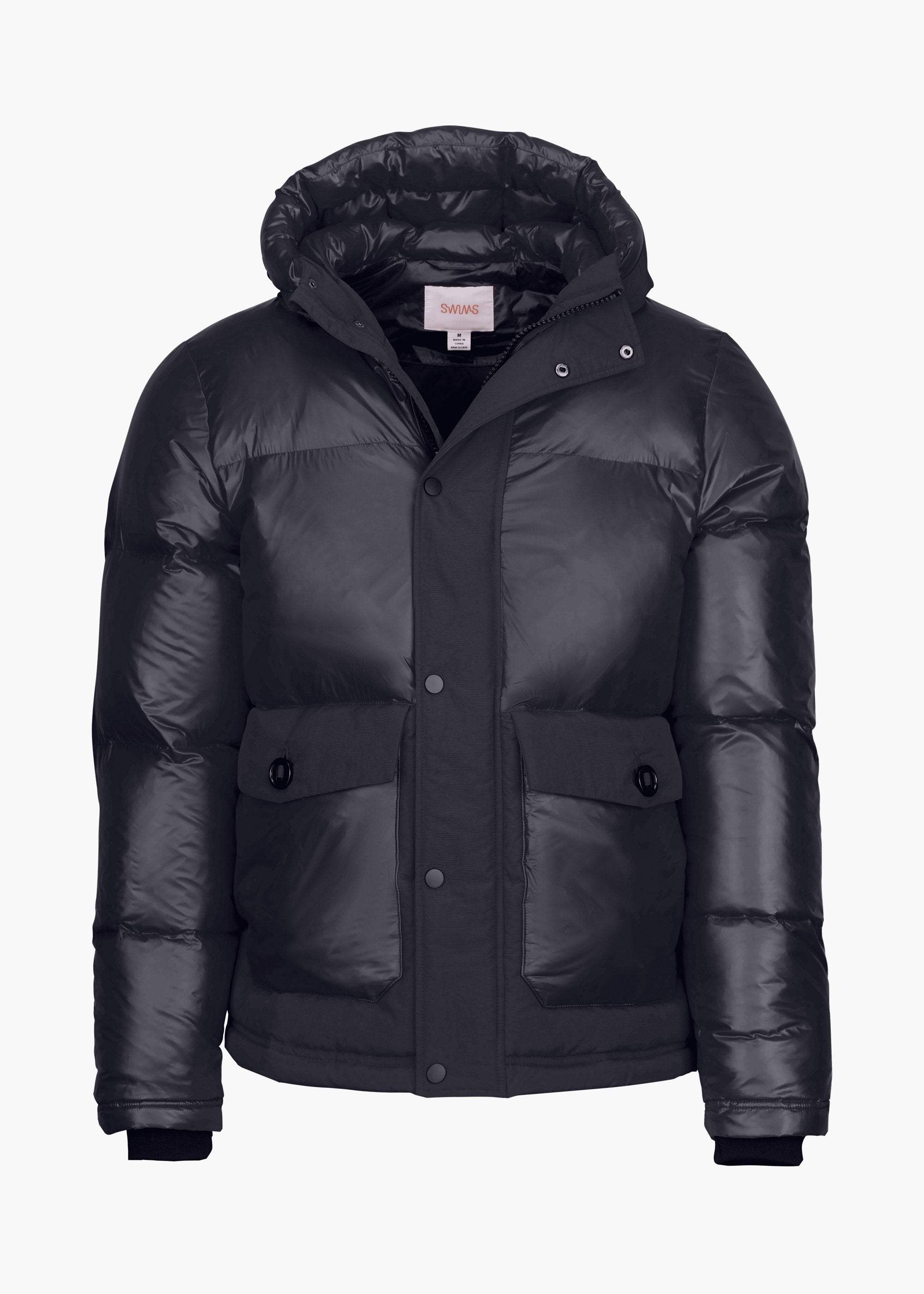 Lykke Hoodie Down Jacket - background::white,variant::Black