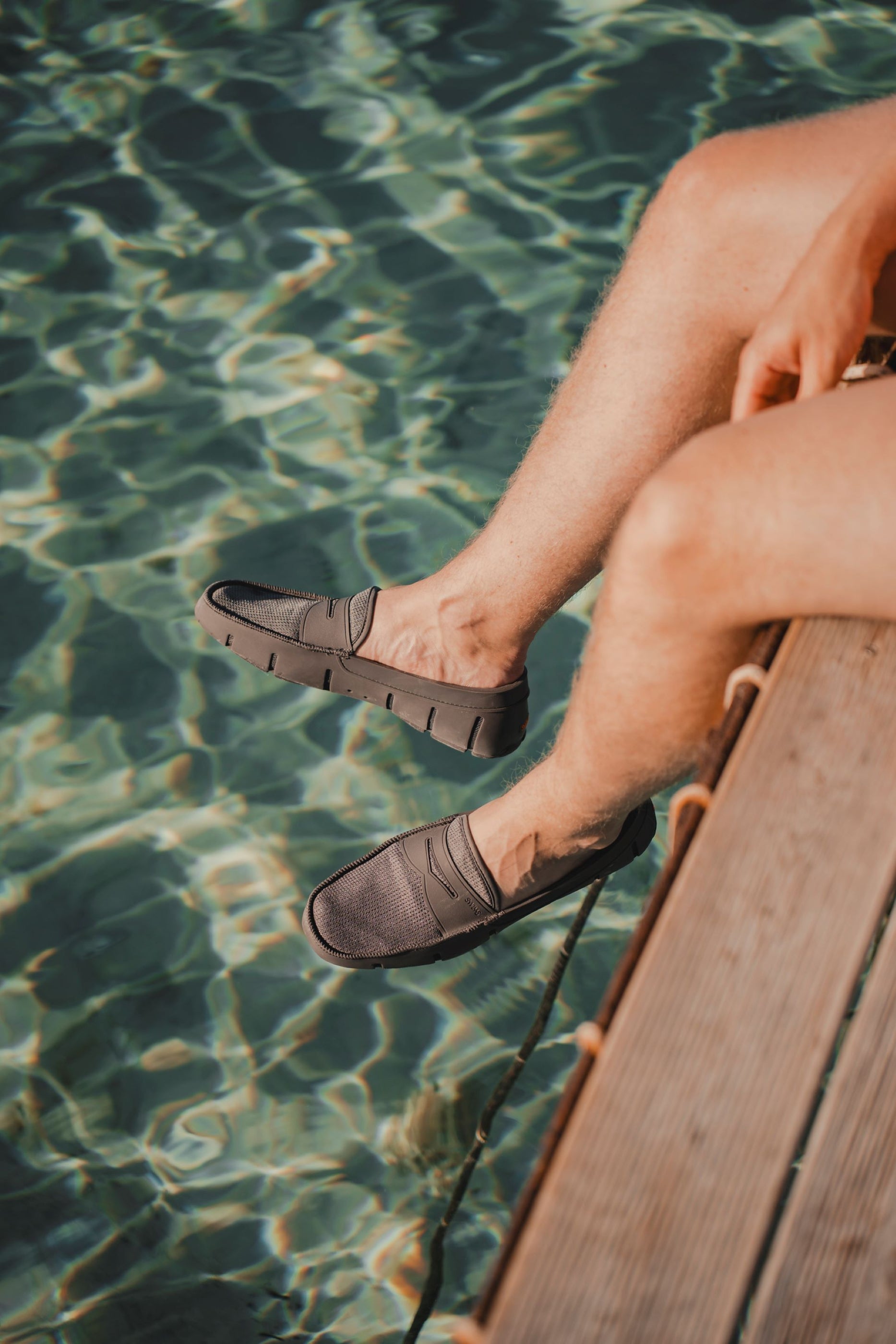 Penny Loafer in Charcoal - background::white,variant::Charcoal