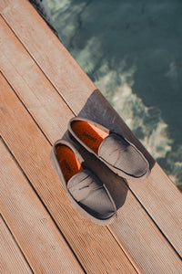 Penny Loafer in Charcoal - background::white,variant::Charcoal