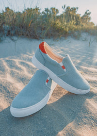 Slip On Sneaker - background::white,variant::Denim