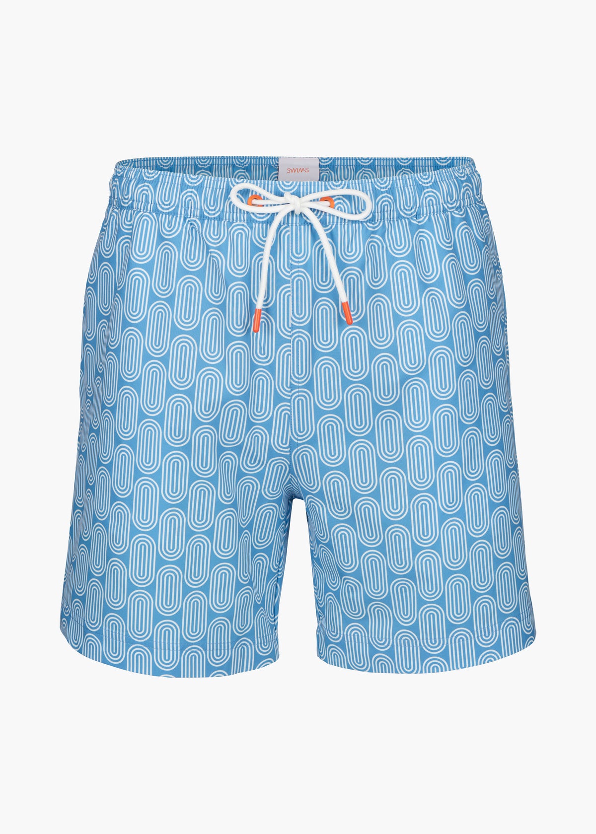 Sol Swim Short (6 ½” Inseam) in Gia Aegean Blue for Mens | SWIMS | SWIMS