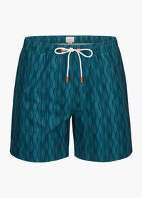 Kyst Swim Short (5” Inseam) - background::white,variant::Ripple Navy