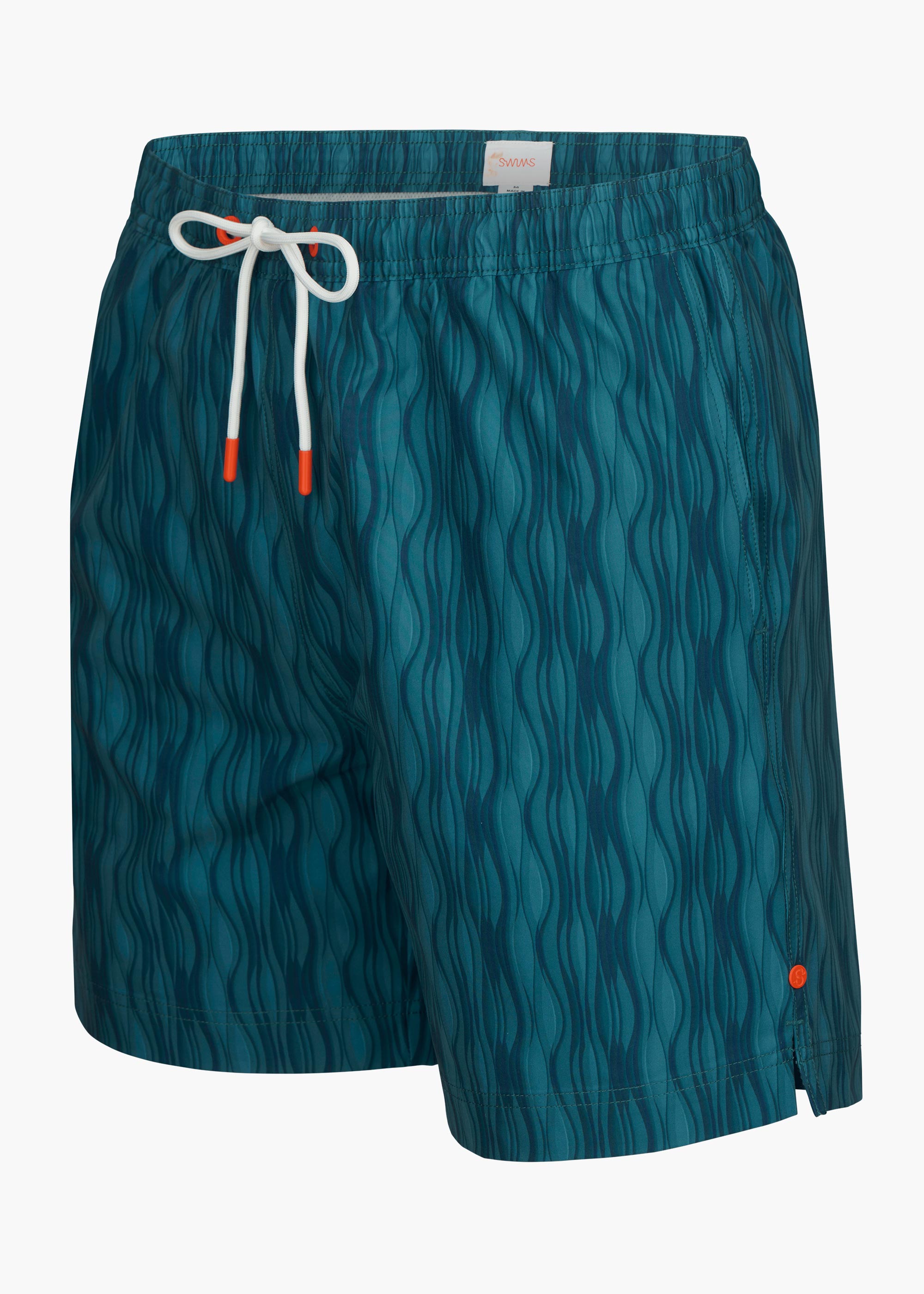 Kyst Swim Short (5” Inseam) - background::white,variant::Ripple Navy