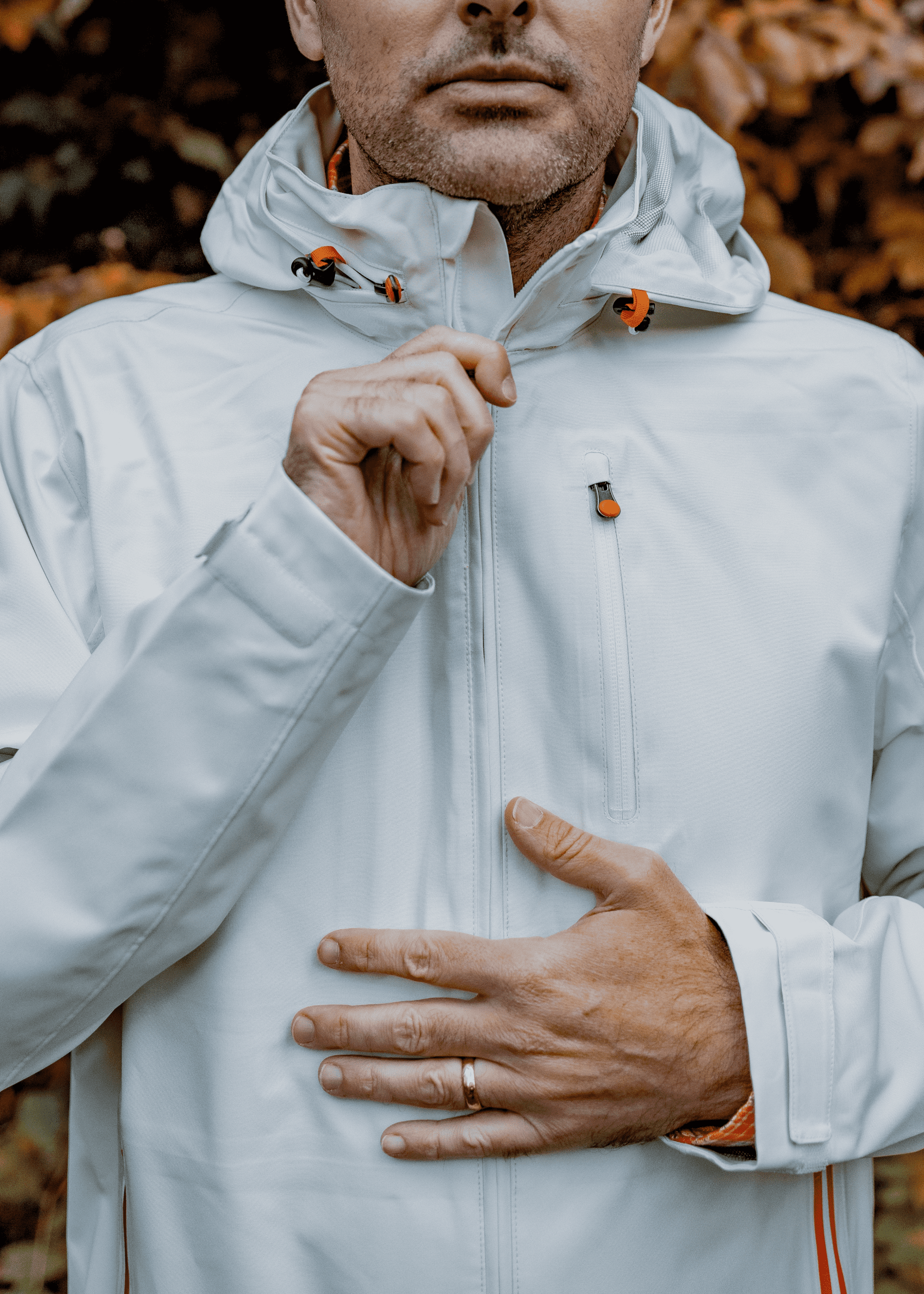 Geneve Rain Jacket in White for Mens SWIMS SWIMS