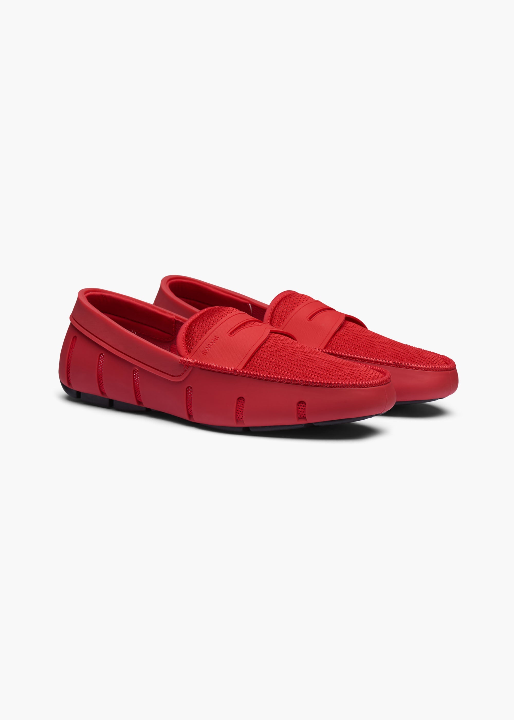 Red penny loafers on sale